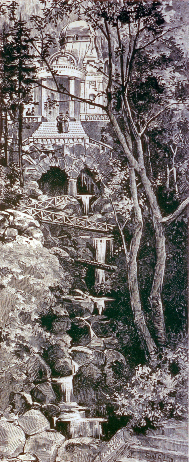 Kyselka - vodopády 1902