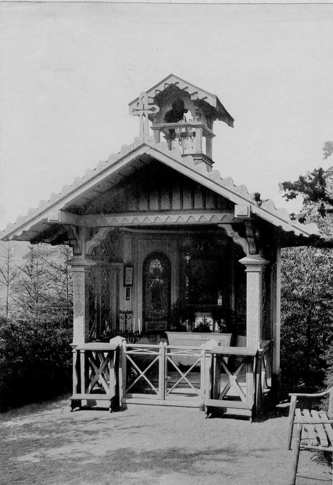 Kyselka - Lesní kaple - 1900